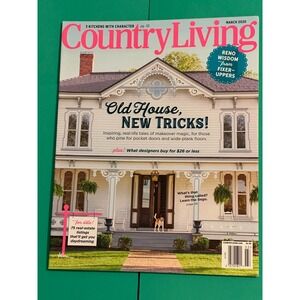 COUNTRY LIVING ~ March 2020 ~ 3 Kitchens With Character ~ Old House, New Tricks